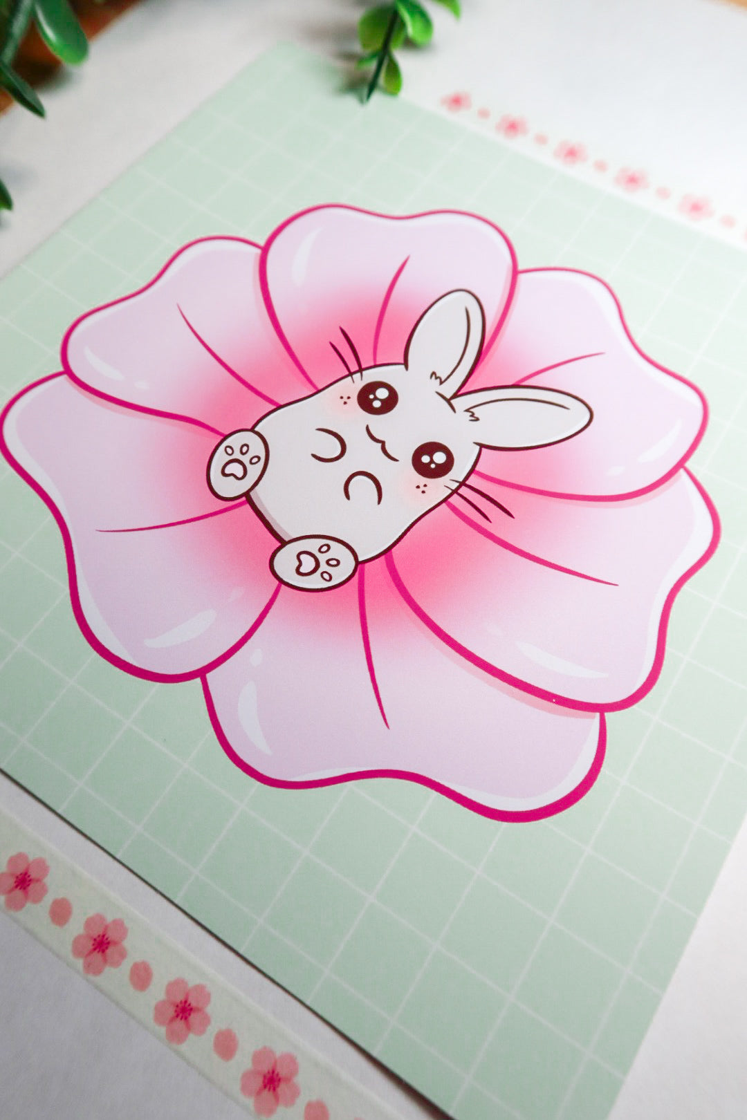 sakura bunny print