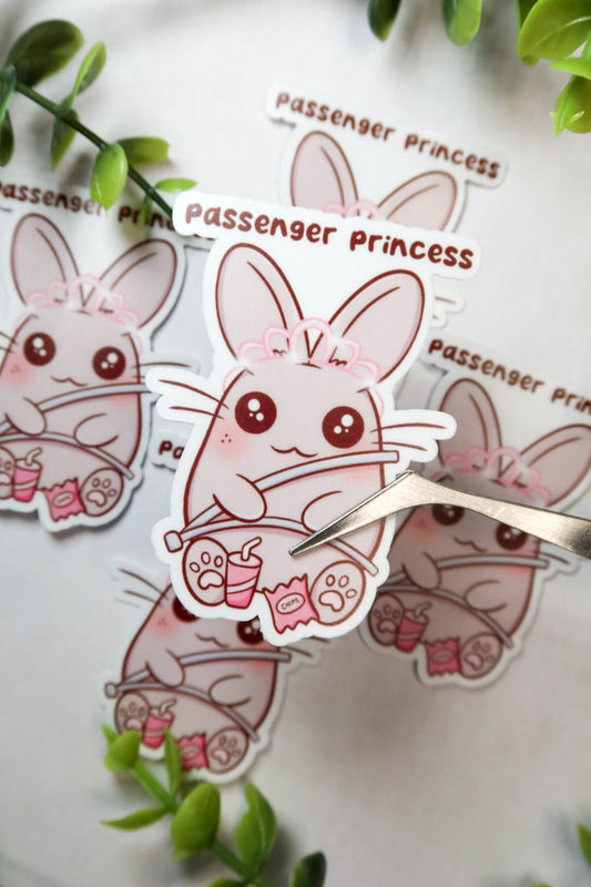 passenger princess bunny sticker