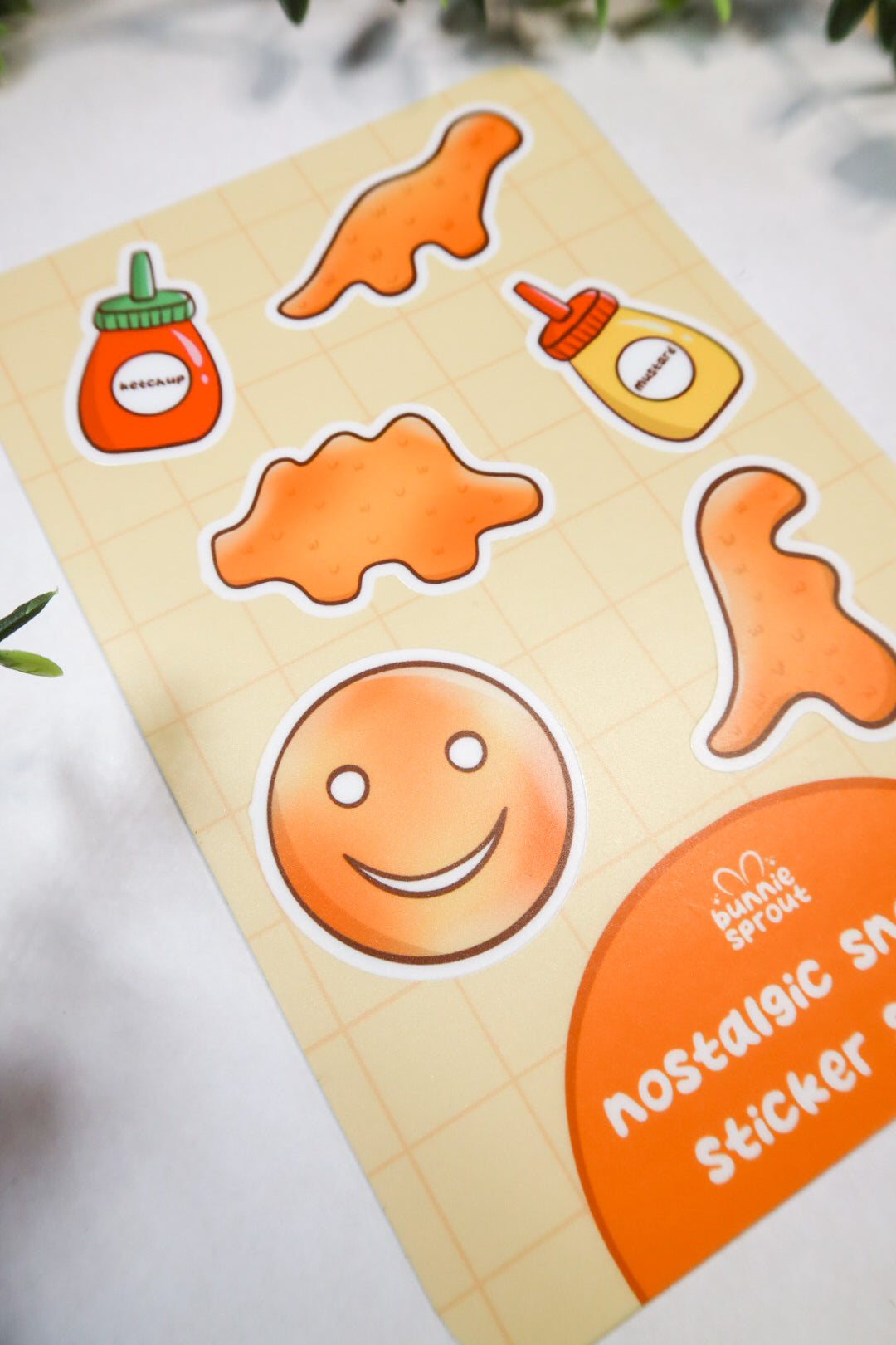 nostalgic snacks sticker sheet