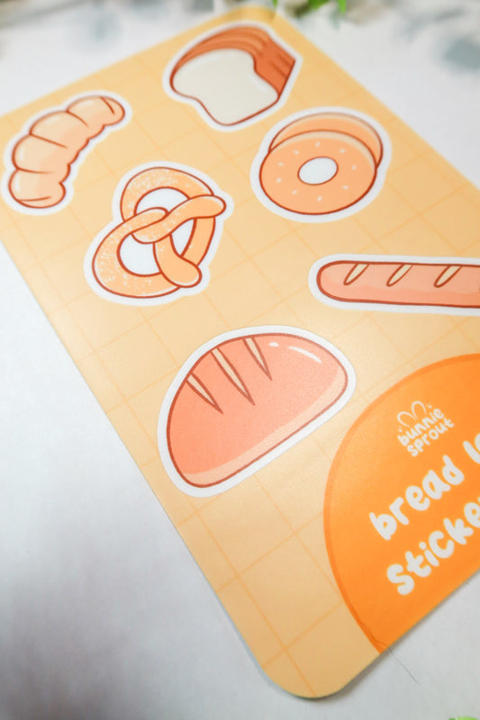 bread lover sticker sheet