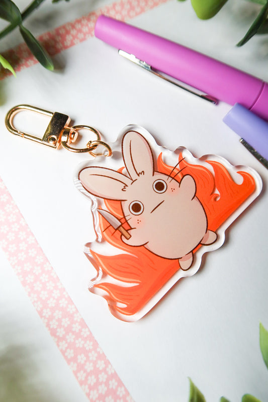 everything is fine keychain