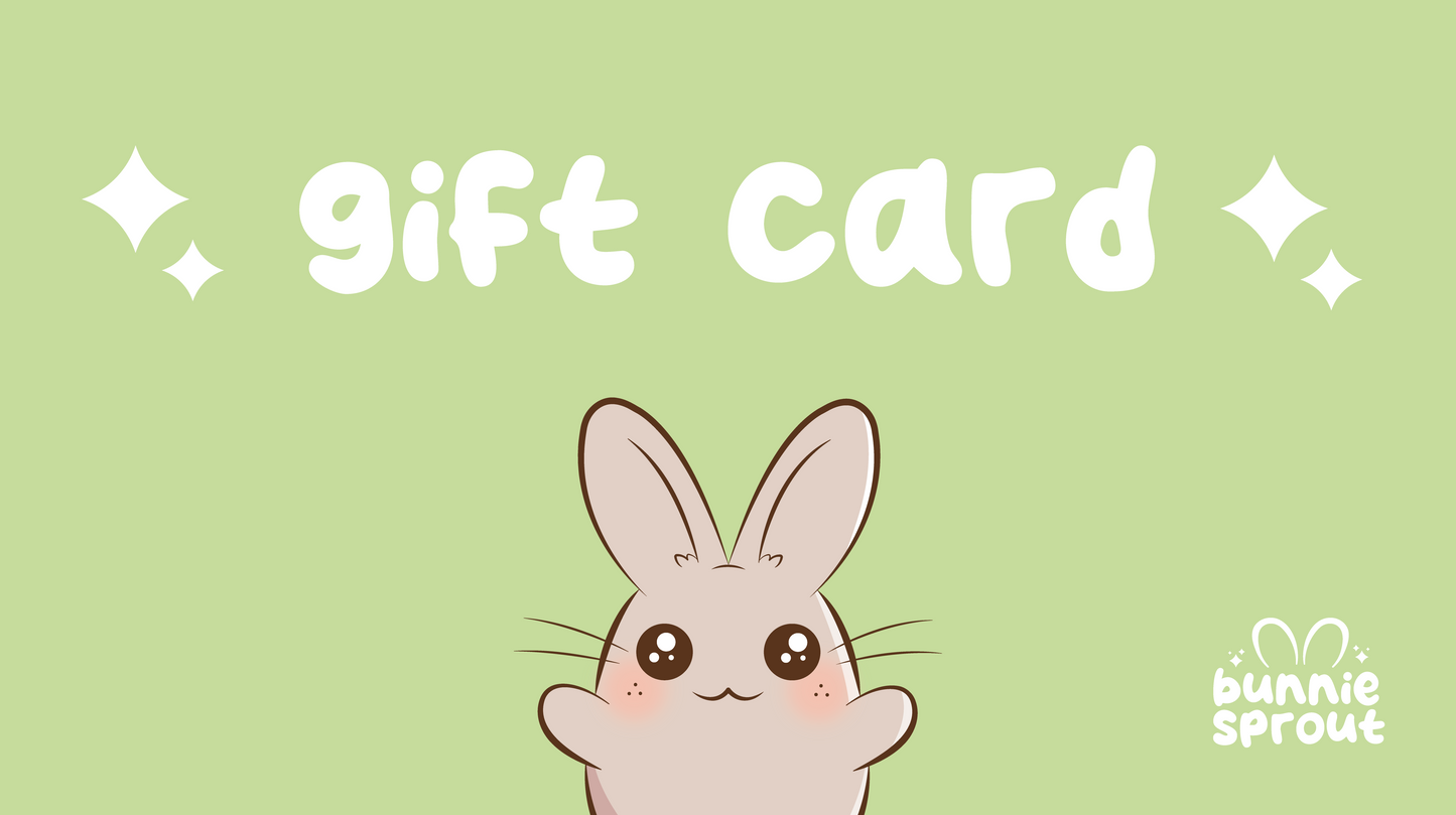 bunnie sprout gift card