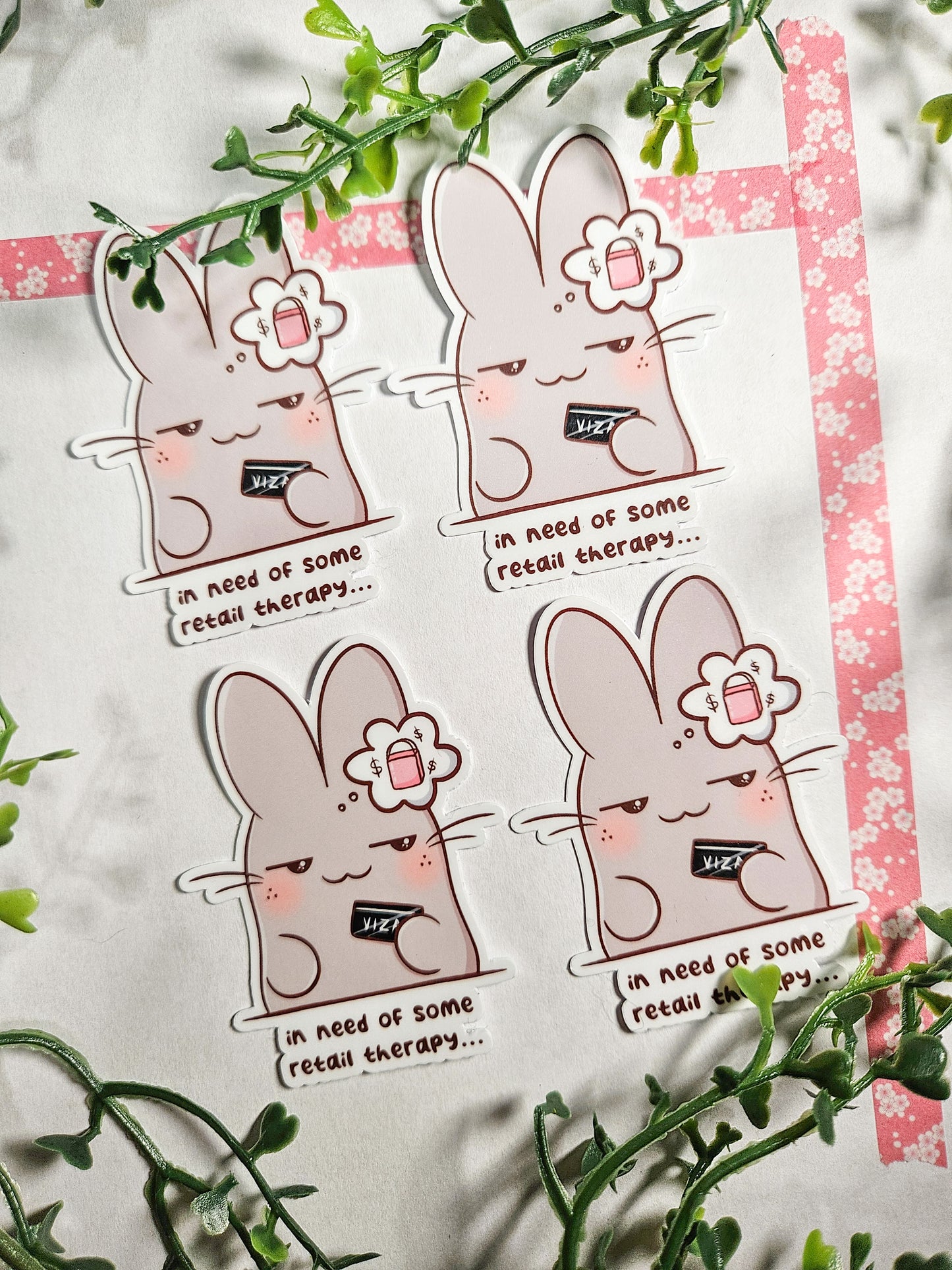 retail therapy sticker
