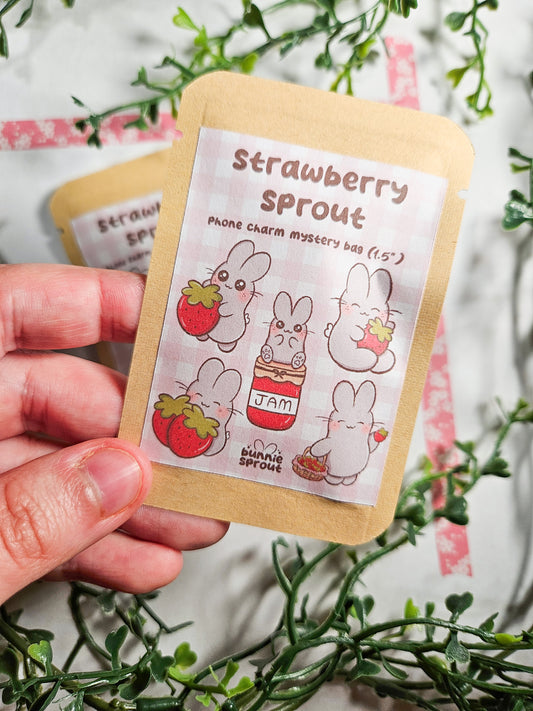 strawberry sprout phone charm mystery bag