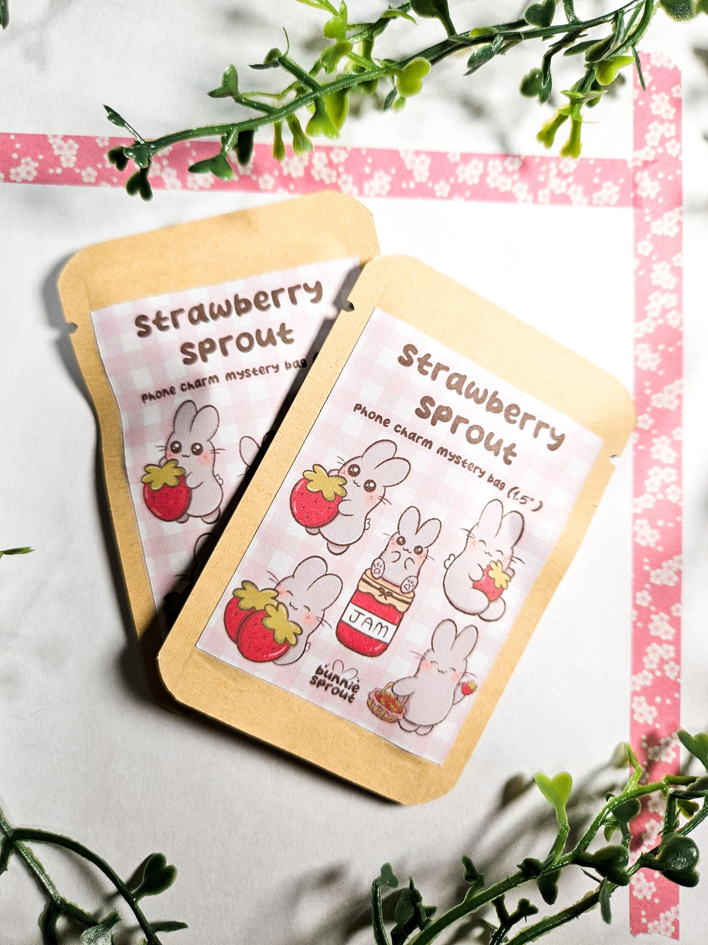 strawberry sprout phone charm mystery bag