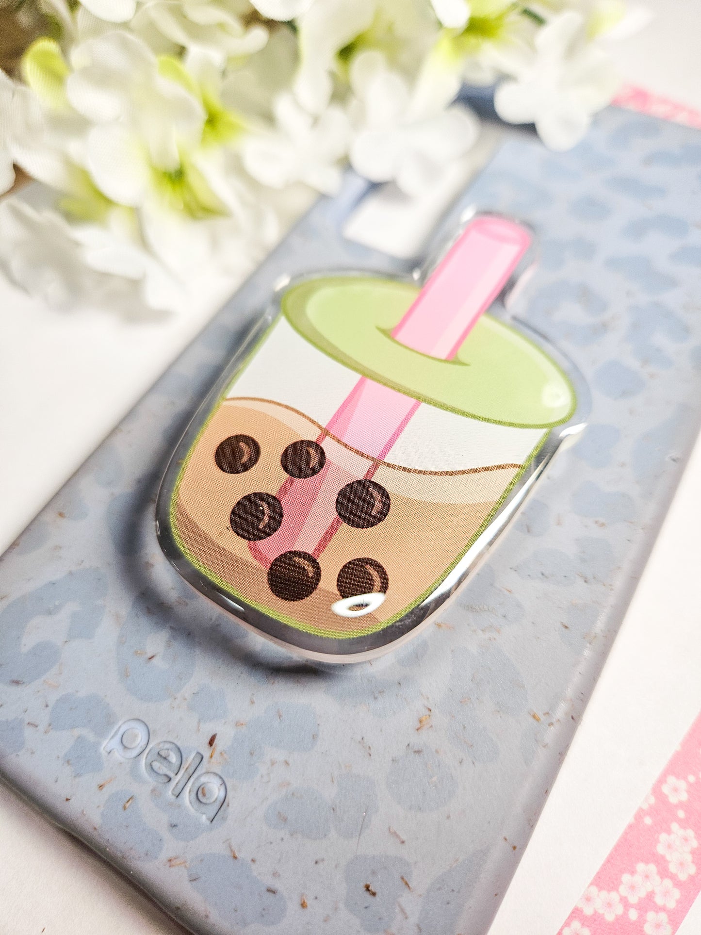 bubble tea phone grip