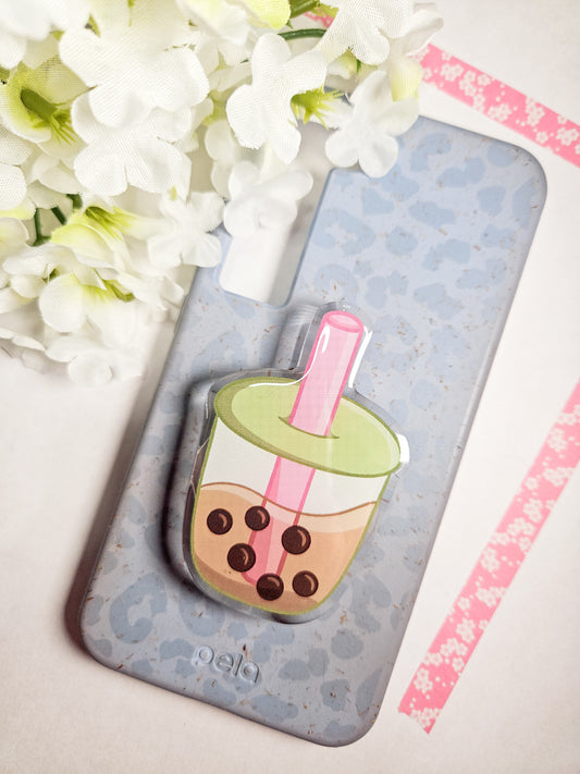 bubble tea phone grip