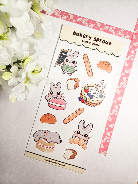 bakery sprout sticker sheet