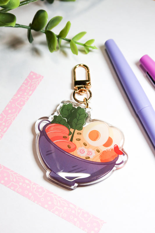 hot pot keychain