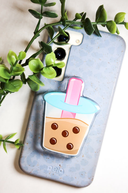 bubble tea phone grip