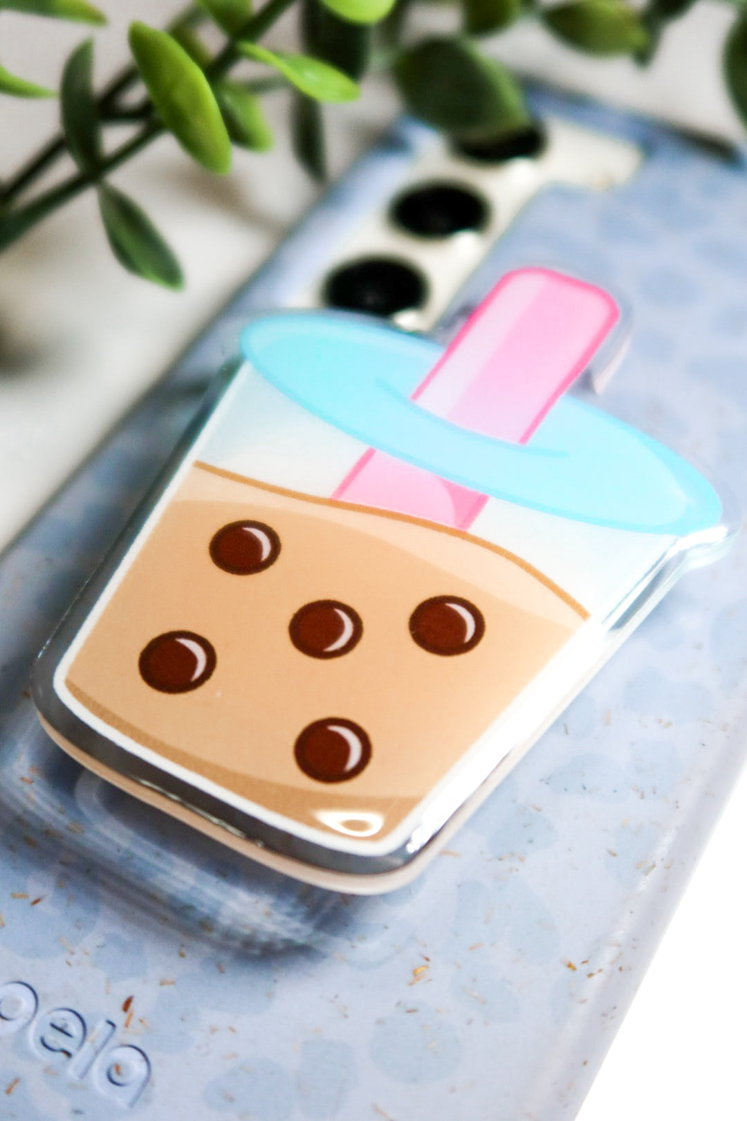 bubble tea phone grip