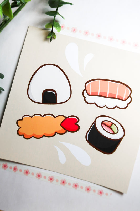 sushi lover print