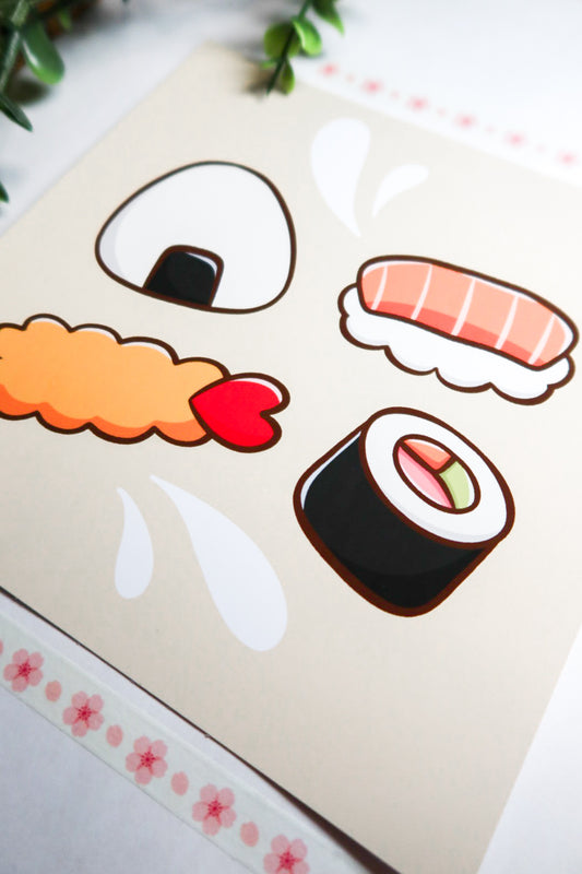 sushi lover print
