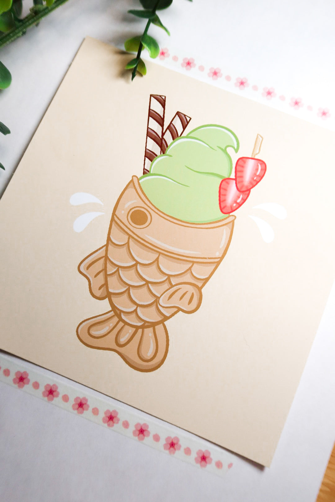 taiyaki ice cream print