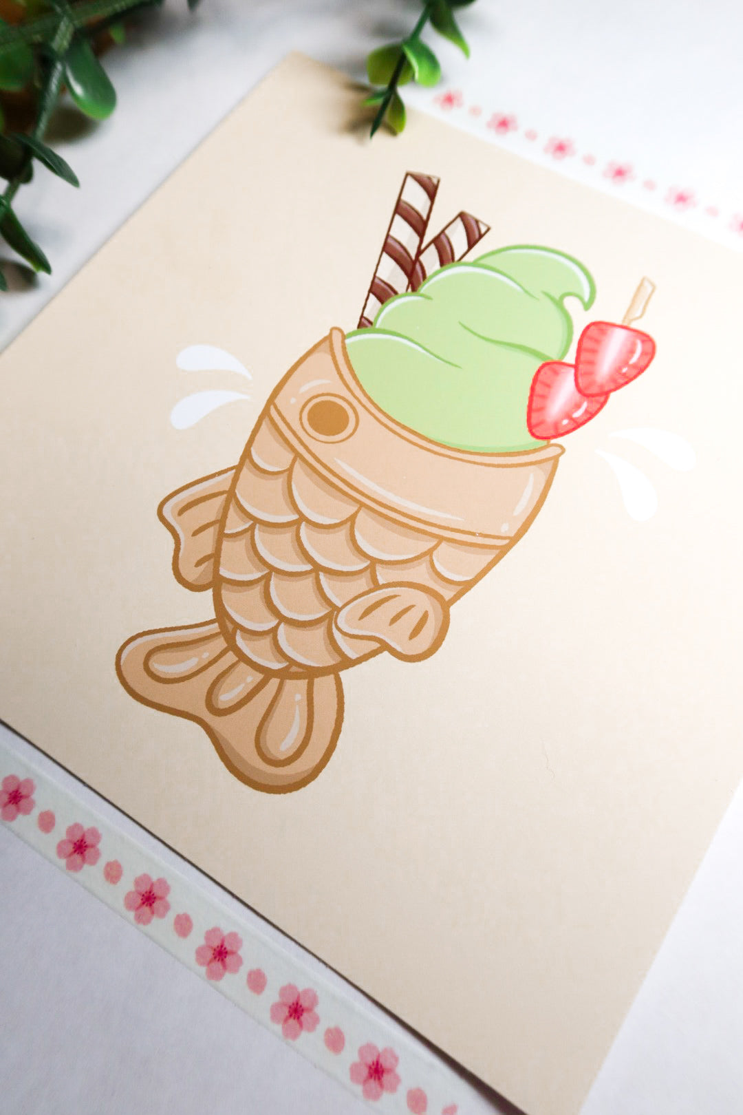 taiyaki ice cream print