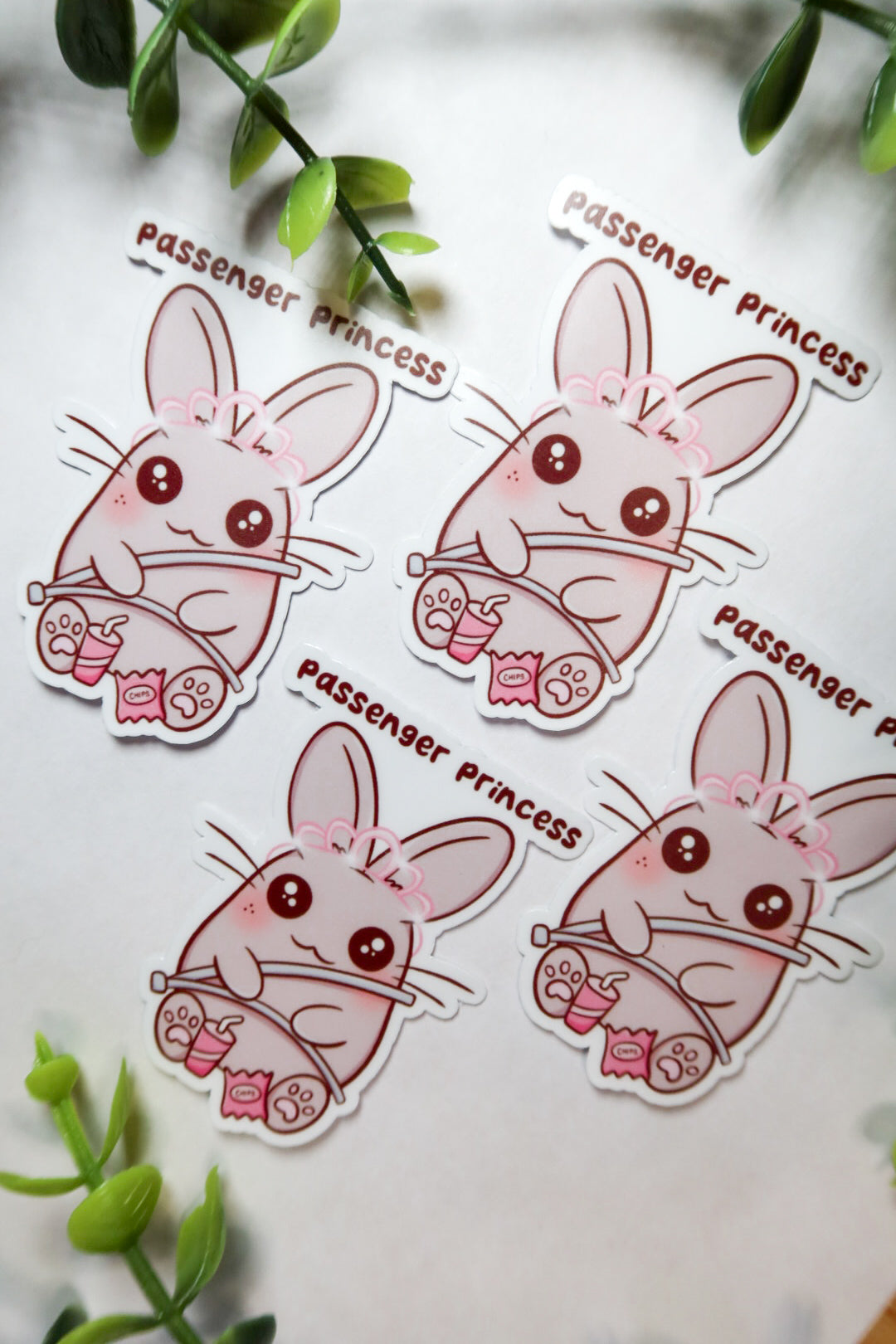 passenger princess bunny sticker