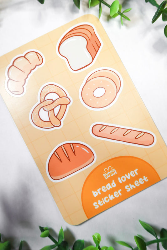 bread lover sticker sheet
