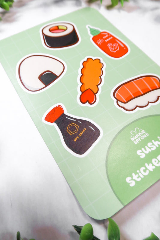 sushi sticker sheet