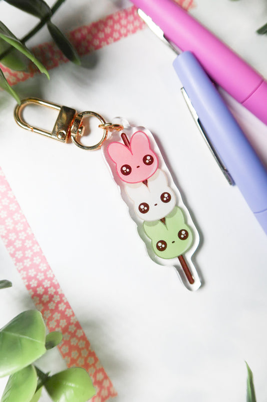 bunny dango keychain