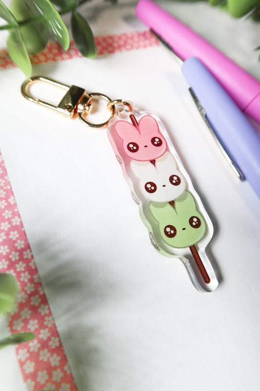 bunny dango keychain