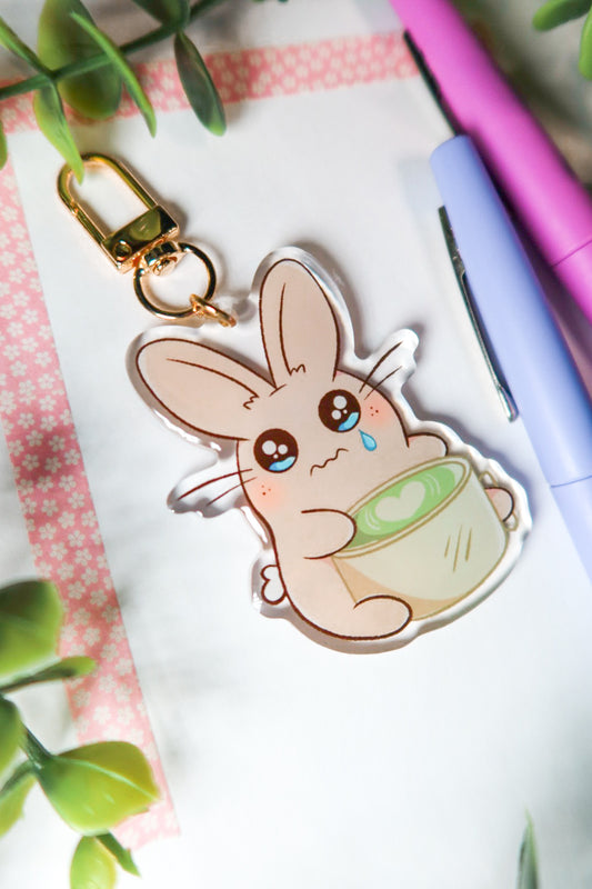 emotional support beverage keychain