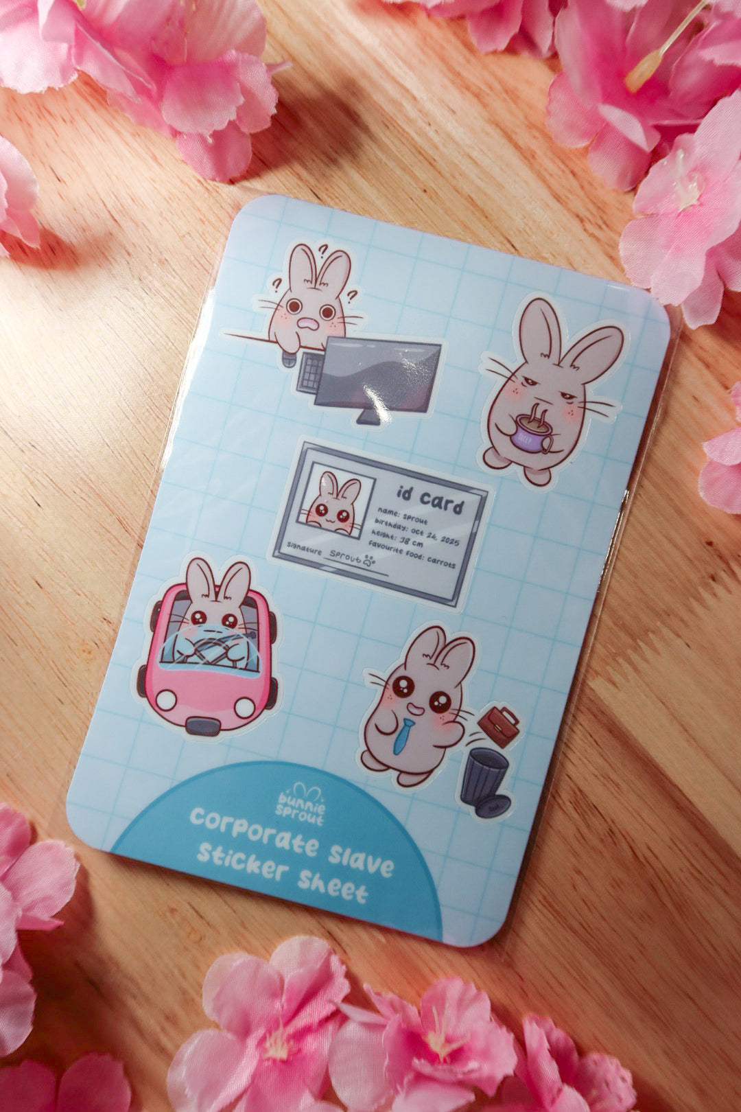 corporate slave sticker sheet
