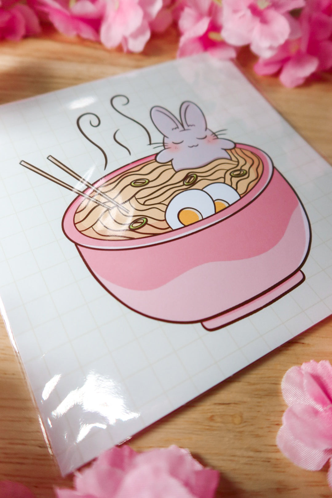 bunny ramen print